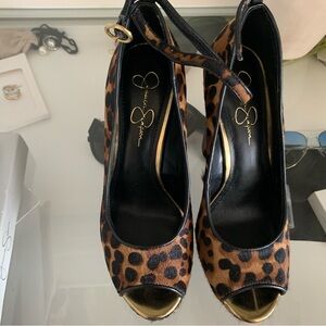 Jessica Simpson Animal print Wedge Heels